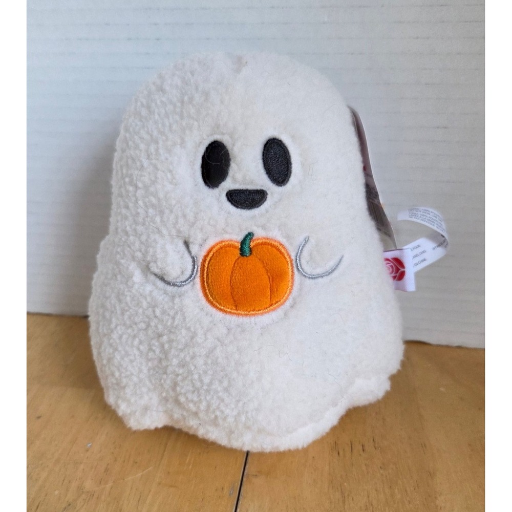 NEW American Greetings Textured White Ghost Halloween Treat Holder 6.5 inch
